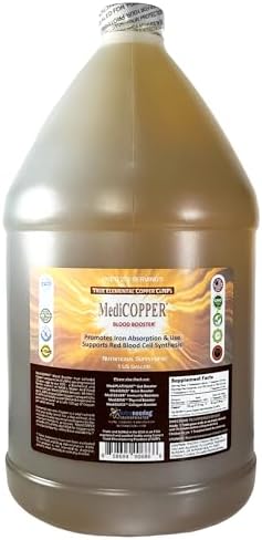 MediCOPPER colloidal copper dietary supplement showing ingredients label and instructions