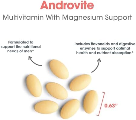 Authentic Optimox Androvite 180 tablets packaging highlighting key vitamins and minerals