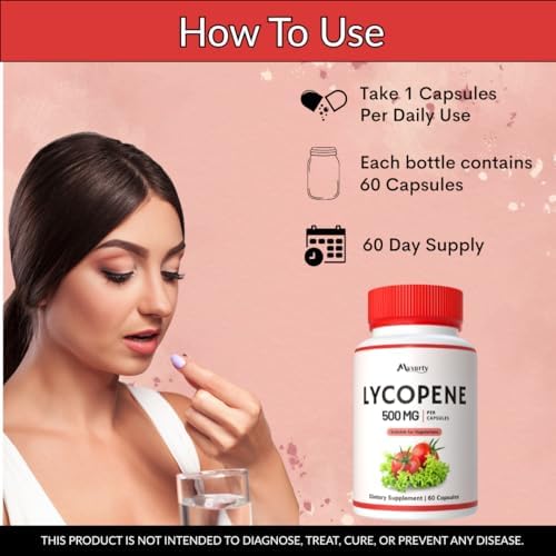 Haramar Mysurty Lycopene supplement container with nutritional facts panel