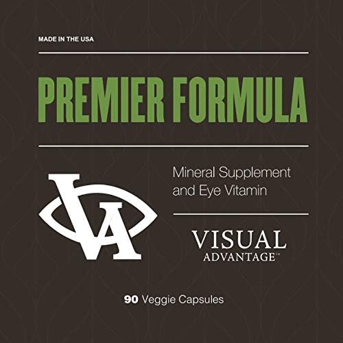Visual Advantage eye health supplement bottle side profile
