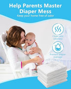 Hidalife extra thick white plastic diaper pail liner rolls