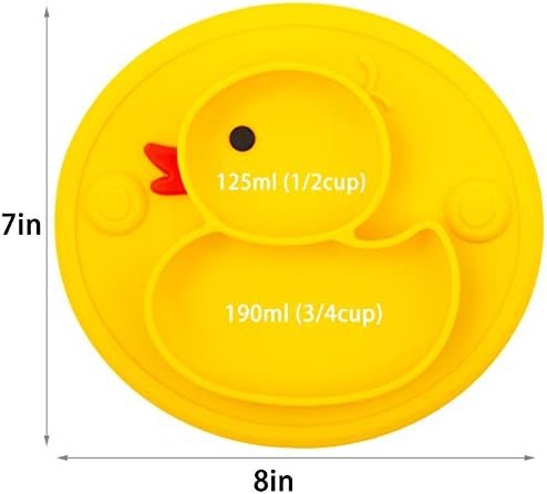 BPA free food grade silicone material flexibility test of the yellow duck plate