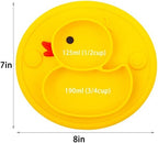 BPA free food grade silicone material flexibility test of the yellow duck plate