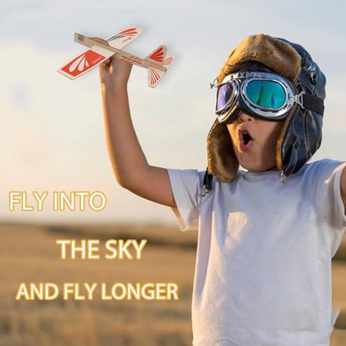 Five pack configuration of the educational STEM balsa wood aircraft toys