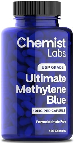 Chemist Labs Methylene Blue supplement bottle label details