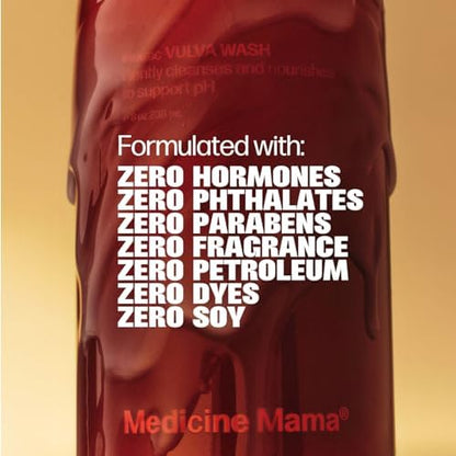 Medicine Mama's Apothecary hormone free feminine wash packaging for sensitive skin types