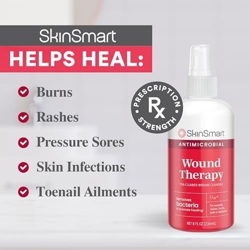 Skinsmart safe non-irritating wound therapy spray packaging details