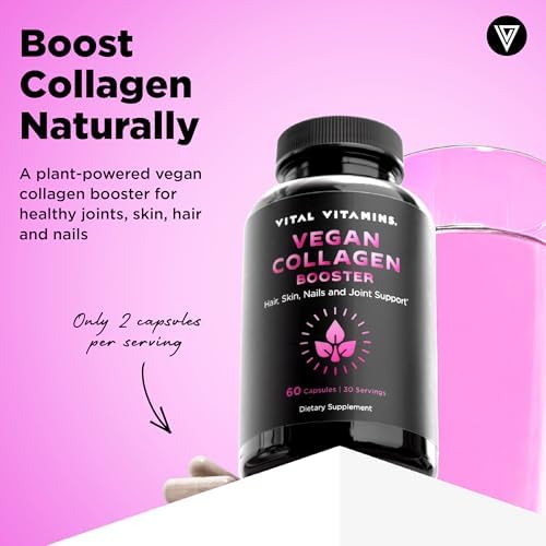 Vital Vitamins Vegan Collagen Booster ingredient label and supplement facts