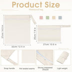Reginary reusable wet dry bags showing different sizes and colors