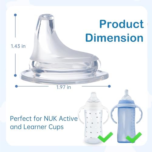 Spout attachment base showing compatibility design for learner and active bottles