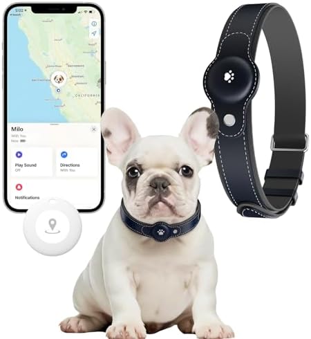 Bonso Smart GPS Pet Collar side profile showing the adjustable nylon strap.