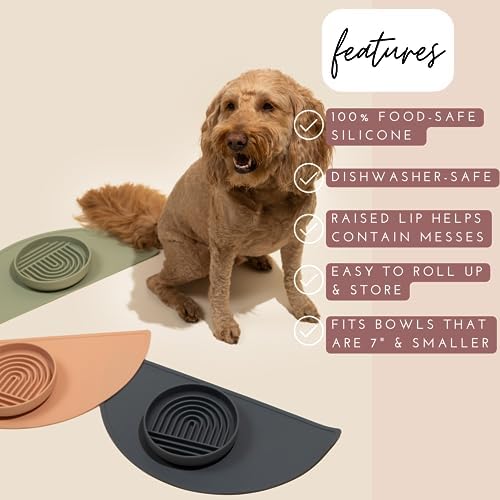 Should We Go Waterproof Cat Food Mat Flexible Material Rolled Up