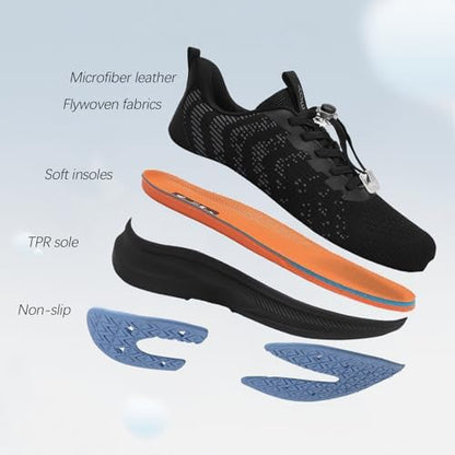 Breathable mesh upper of AOE shoes for diabetic foot care