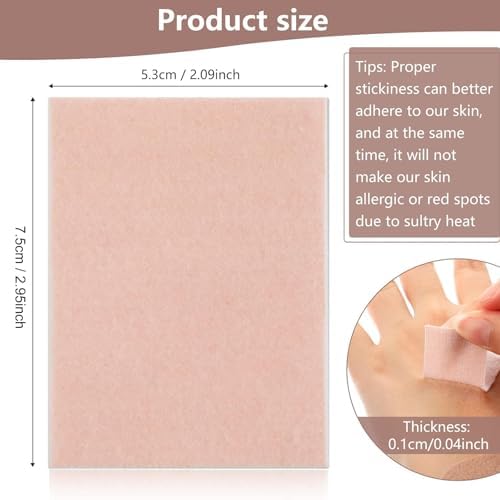 Light brown moleskin padding for feet friction reduction in shoes