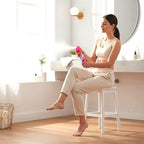 Application of Mexsana antibacterial mist for dry feet.