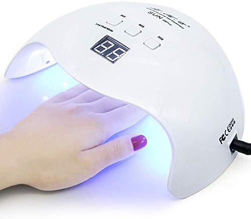 LKE nail dryer showing digital timer display and 3 timer buttons