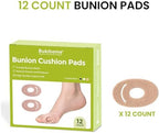 Detailed view of the breathable felt material of Bukihome bunion cushions.