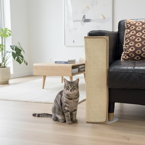 PETKARAY indoor cat scratcher with included catnip being used by an active household feline companion
