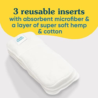 Three pack of Charlie Banana super absorbent diaper inserts