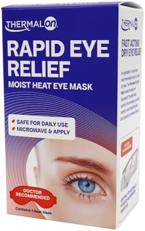 Microwavable eye mask with Hydro Pearl technology for blepharitis treatment.