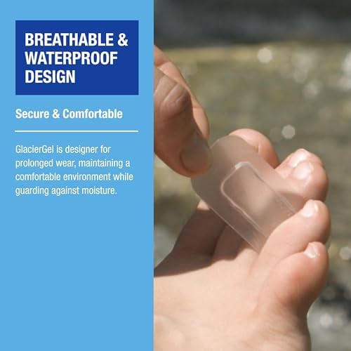Detailed view of the hydrogel cushioning for professional blister prevention and treatment.