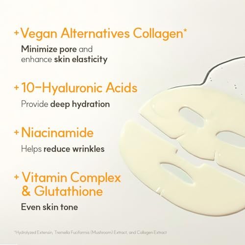 The Face Shop Korean glass skin mask ingredient highlights