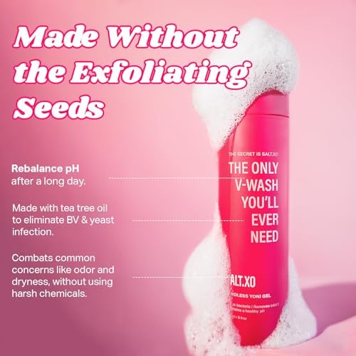 Feminine hygiene gel by Salt.xo for sensitive skin care and odor protection.