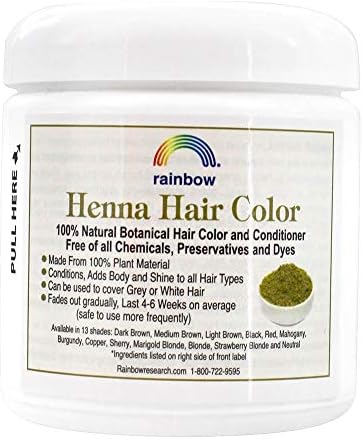 Natural botanical hair color and conditioner powder