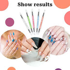 Complete 5 piece nail art sculpture pen kit for home and salon use