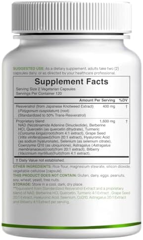 Deal Supplement Resveratrol Complex side view with seals