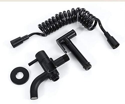 Wall mounted cloth diaper sprayer in matte black
