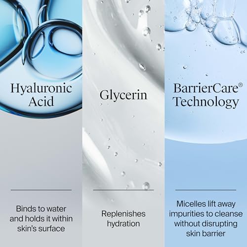 Paraben-free sulfate-free daily face wash respecting skin moisture barrier