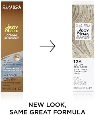 Clairol Professional 12a High Lift Cool Blonde packaging displaying shade details