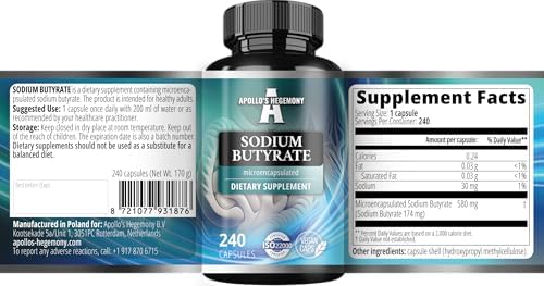 Apollo's Hegemony targeted release gut support supplement packaging close up