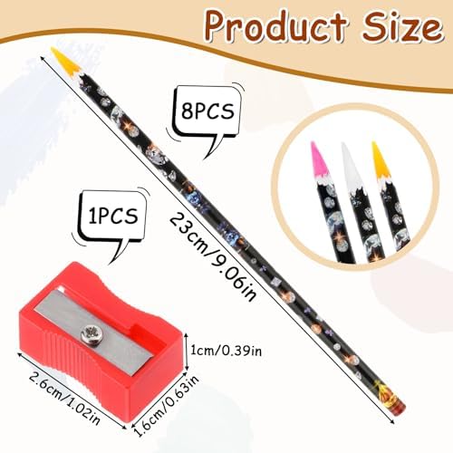 Professional nail gem applicator tools with sharpener included