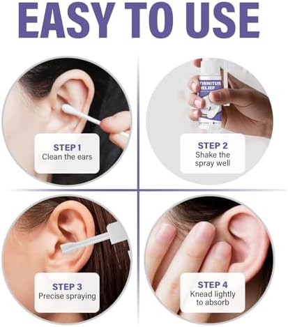 USA imported Hajoyful ear health spray for buzzing and clicking sounds.