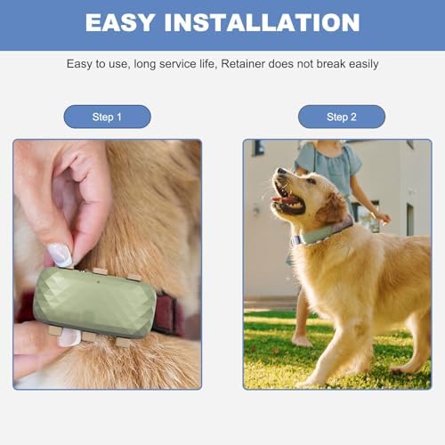 Top view of Sgeoypil GPS tracker replacement holder set
