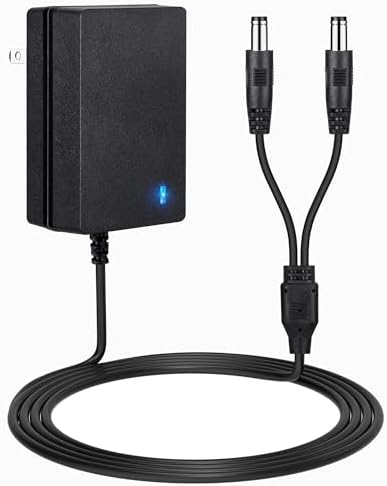 YEAOI dual lead charging cable close up illustrating the two in one connectors for transmitter and receiver compatibility