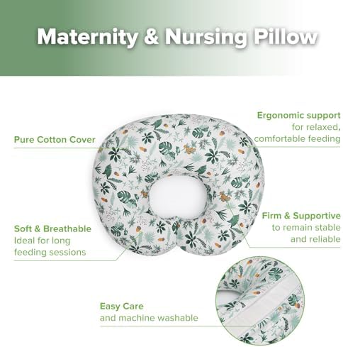 Side profile of Haakaa nursing pillow for ergonomic support