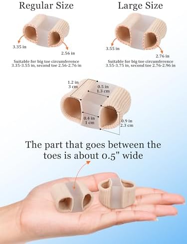 PGRODE overlapping toe corrector being worn comfortably inside a loose shoe to illustrate daily lifestyle usage.
