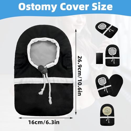 JFHNMLW colostomy bag cover with adjustable buckle closure