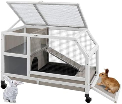 Ketive Rabbit Hutch Indoor - Weatherproof, Multi-Level, Easy Assembly, Lockable, and Comfortable - Image 2