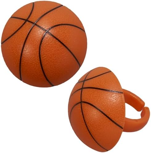 Durable plastic basketball decorations for professional cake styling