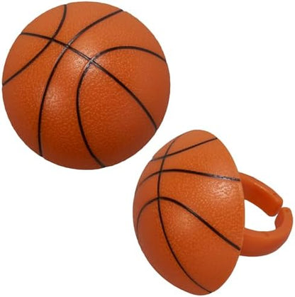 Durable plastic basketball decorations for professional cake styling