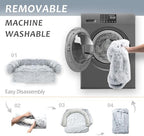 Tinaco washable dog couch cover being removed