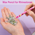 Handheld view of Jinjinanv self-adhesive wax pen for nail design