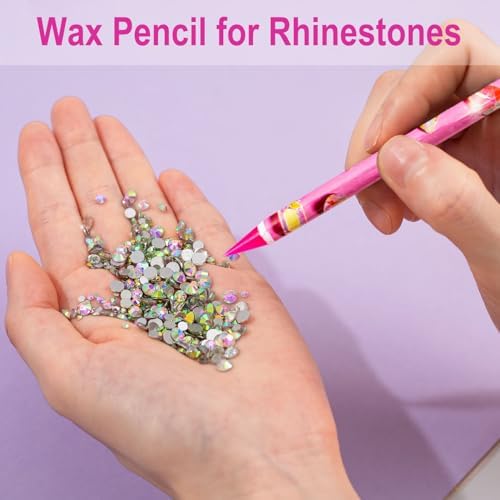Handheld view of Jinjinanv self-adhesive wax pen for nail design
