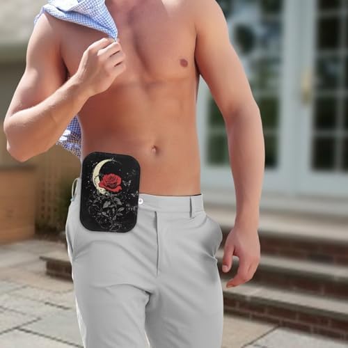 Washable ostomy bag protector showing soft polyester material texture