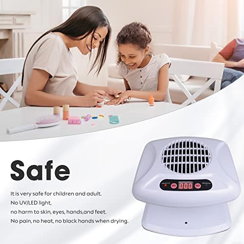 Gegong nail dryer showing automatic sensor placement