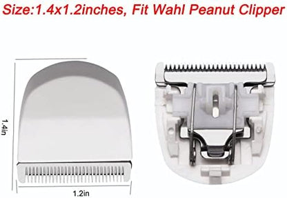 Two pack white clipper blades for Wahl peanut trimmers